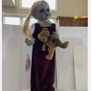 Home Accents Holiday Halloween Classics 3 Ft Animated LED Haunted Doll Creepy